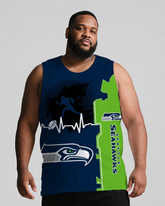 Sports Men's Big & Tall Sleeveless Shorts Two-piece